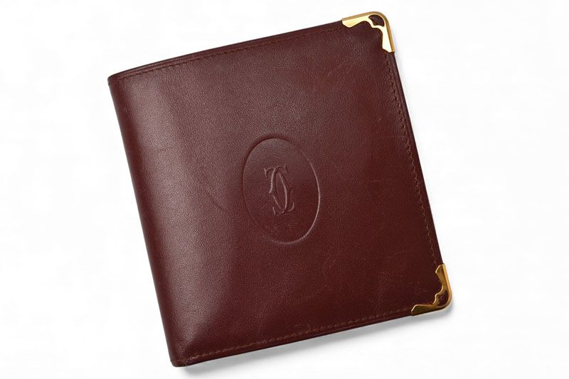 Cartier Fold Wallet Vintage Cartier Men's Must De Cartier Bordeaux 73184192