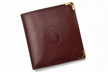Cartier Fold Wallet Vintage Cartier Men's Must De Cartier Bordeaux 73184192