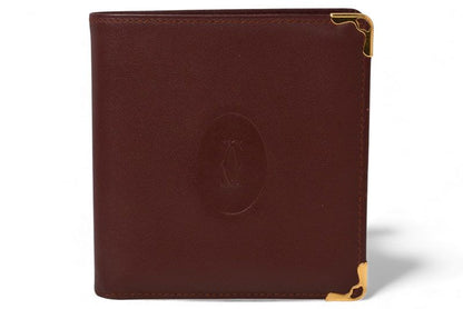 Cartier Fold Wallet Vintage Cartier Men's Must De Cartier Bordeaux 73184192