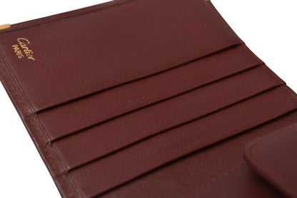 Cartier Fold Wallet Vintage Cartier Men's Must De Cartier Bordeaux 73184192