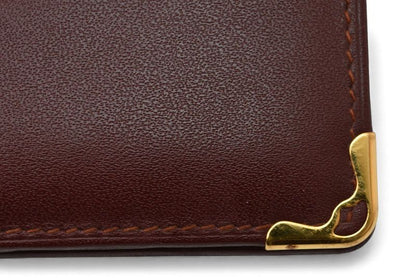 Cartier Fold Wallet Vintage Cartier Men's Must De Cartier Bordeaux 73184192
