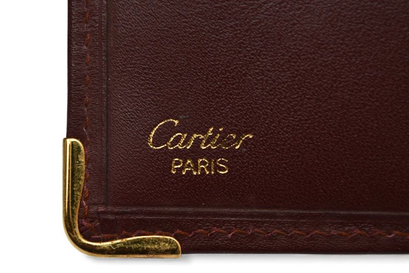 Cartier Fold Wallet Vintage Cartier Men's Must De Cartier Bordeaux 73184192