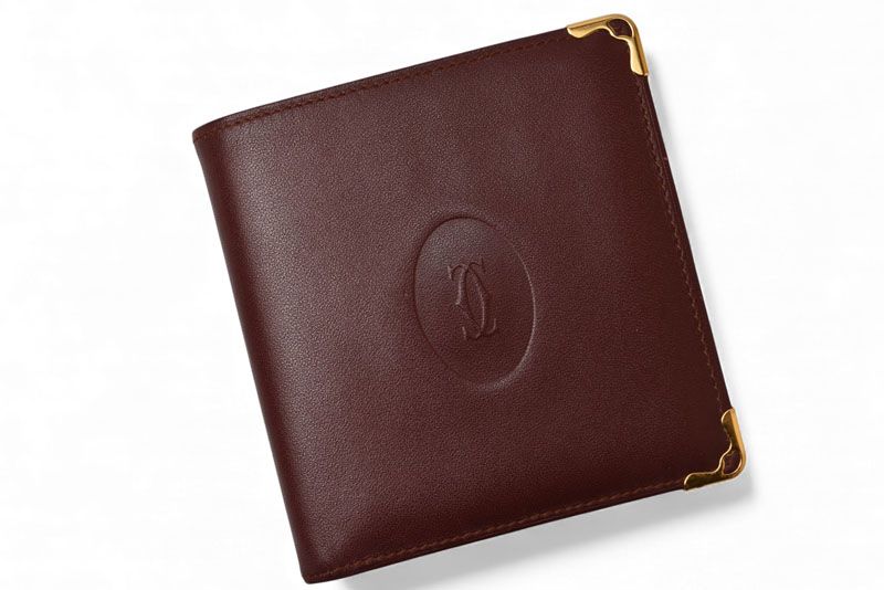 Cartier Fold Wallet Vintage Cartier Men's Must De Cartier Bordeaux 73184192