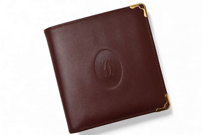 Cartier Fold Wallet Vintage Cartier Men's Must De Cartier Bordeaux 73184192
