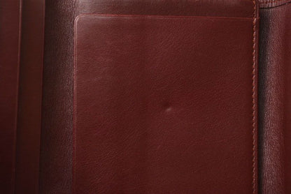 Cartier Folded Wallet Trifold Vintage Cartier Must De Cartier Bordeaux With