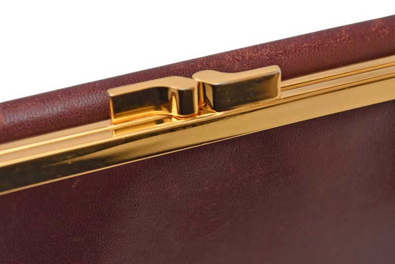 Cartier Folded Wallet Trifold Vintage Cartier Must De Cartier Bordeaux With