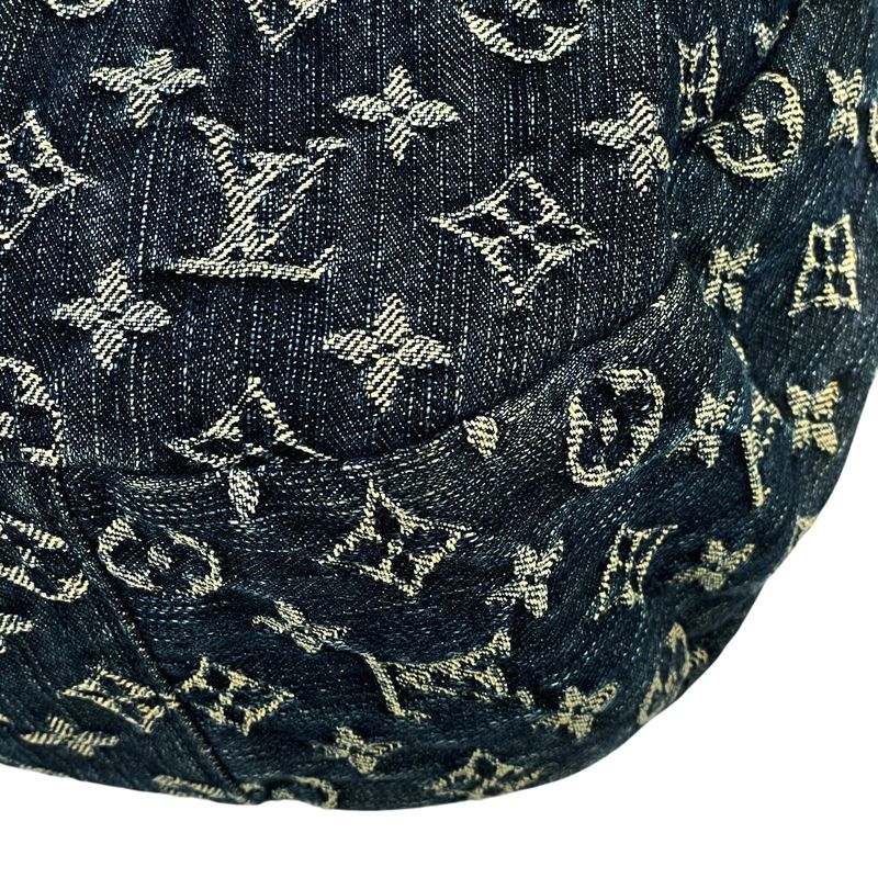 Louis Vuitton Daily GM Shoulder Bag Monogram Denim Gri Blue M40493 Women