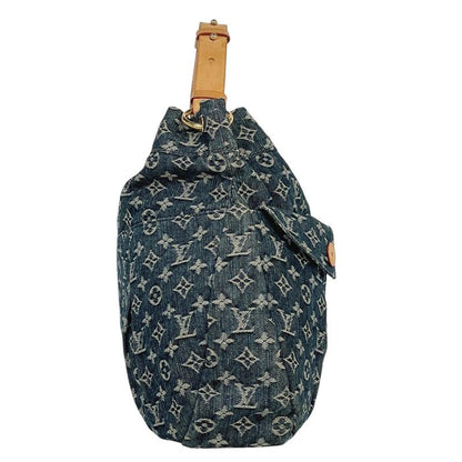 Louis Vuitton Daily GM Shoulder Bag Monogram Denim Gri Blue M40493 Women