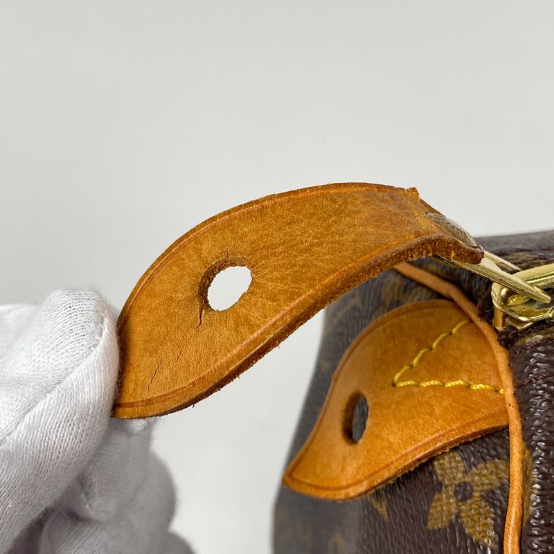 Louis Vuitton Speedy 30 Boston Bag Commuter Handbag Monogram Brown M41526 Women