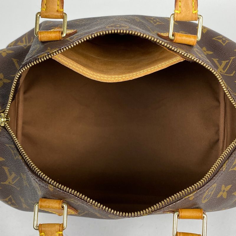 Louis Vuitton Speedy 30 Boston Bag Commuter Handbag Monogram Brown M41526 Women