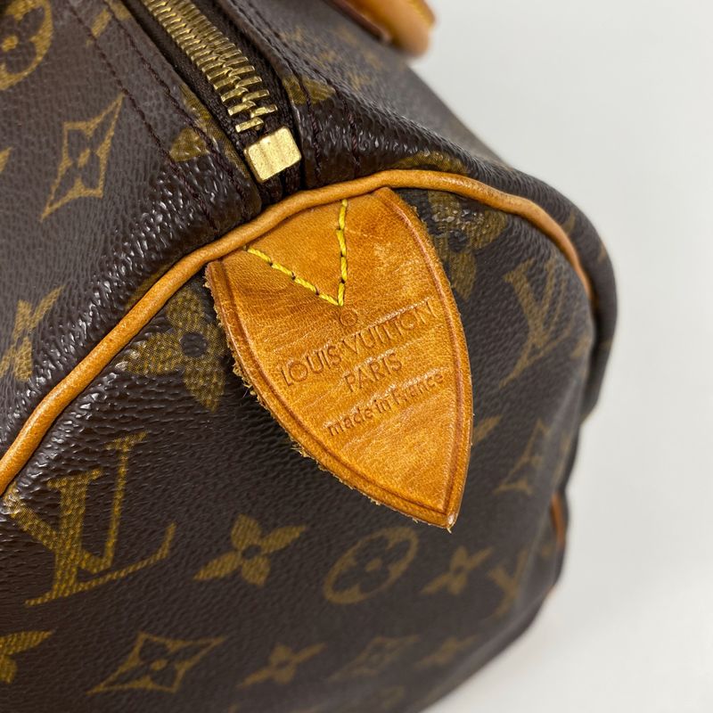 Louis Vuitton Speedy 30 Boston Bag Commuter Handbag Monogram Brown M41526 Women