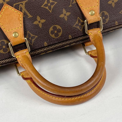 Louis Vuitton Speedy 30 Boston Bag Commuter Handbag Monogram Brown M41526 Women