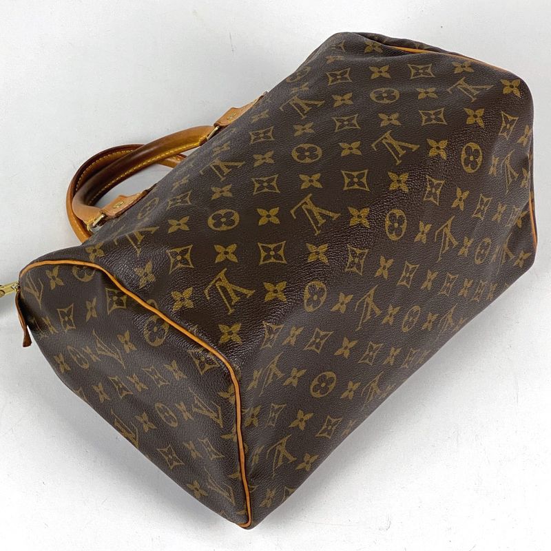 Louis Vuitton Speedy 30 Boston Bag Commuter Handbag Monogram Brown M41526 Women