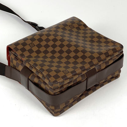 Louis Vuitton Naviglio Crossbody Shoulder Bag Damier Brown N45255 Women