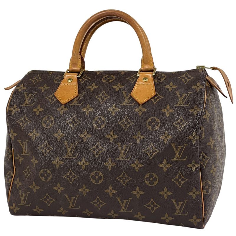 Louis Vuitton Speedy 30 Boston Bag Handbag Monogram Brown M41526 Women