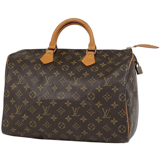 Louis Vuitton Speedy 35 Boston Bag Handbag Monogram Brown M41524 Women