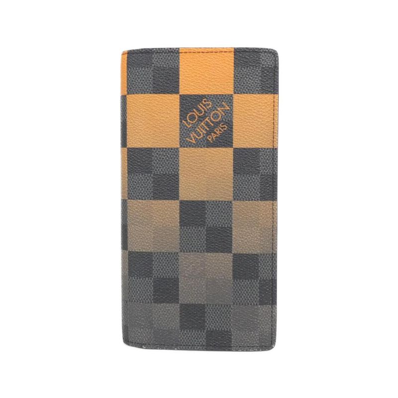 Louis Vuitton Damier Graphite Giant Portefeuille Brazza N60424 Wallet