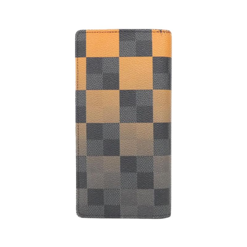 Louis Vuitton Damier Graphite Giant Portefeuille Brazza N60424 Wallet