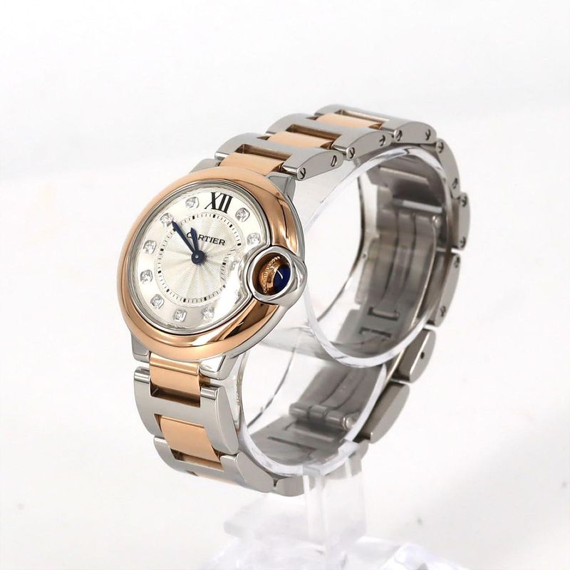Cartier Ballon Bleu SM PG Combination 11P W3bb0005 Ssxpg Quartz