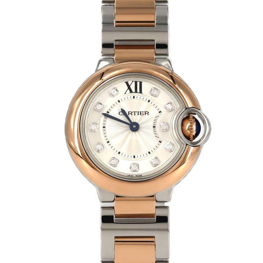 Cartier Ballon Bleu SM PG Combination 11P W3bb0005 Ssxpg Quartz