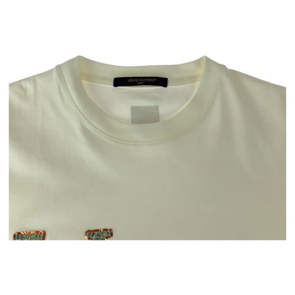 Louis Vuitton Embroidered Size S White Multicolor Cotton Rm242mm (953in) NPL