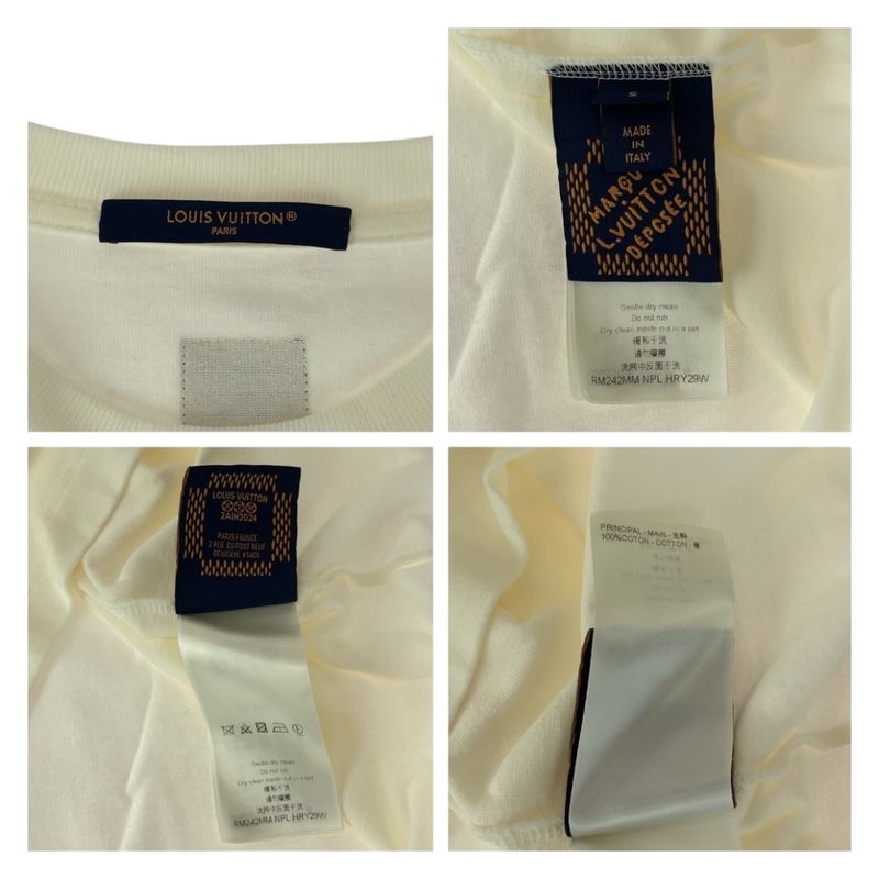 Louis Vuitton Embroidered Size S White Multicolor Cotton Rm242mm (953in) NPL