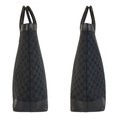 Gucci Black GG Canvas/leather 33889 Tote Bag Shoulder Bag Women 505707