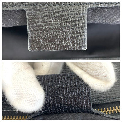 Gucci Horsebit Black Gold Hardware Leather 114914 Tote Bag Shoulder Bag Women