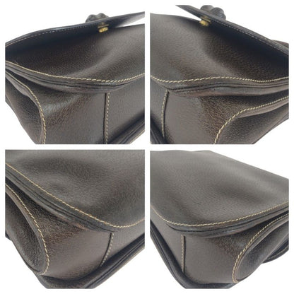 Gucci Vintage Old Gucci Bamboo Brown Gold Hardware Leather 000 406 0147 Handbag