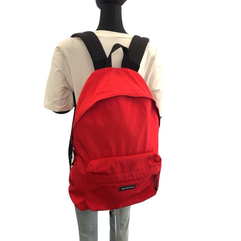 Balenciaga Explorer Red Black Nylon 503221 Backpack Sac Daypack Backpack 505945
