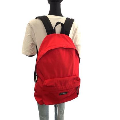 Balenciaga Explorer Red Black Nylon 503221 Backpack Sac Daypack Backpack 505945