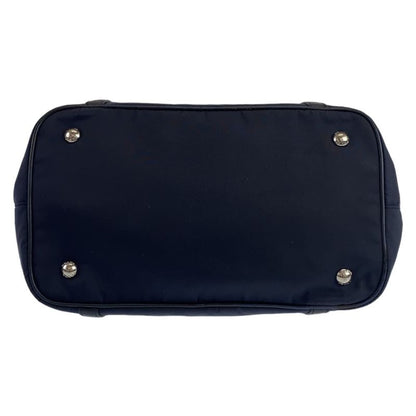 Prada Tessuto Navy Nylon/leather Handbag Tote Bag Women 506015