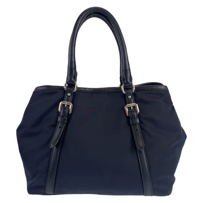 Prada Tessuto Navy Nylon/leather Handbag Tote Bag Women 506015