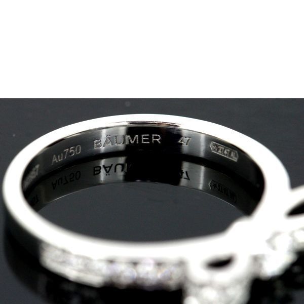 Chanel Diamond Ring White Gold Ribbon 47 Certificate