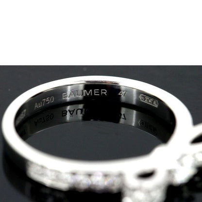 Chanel Diamond Ring White Gold Ribbon 47 Certificate
