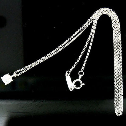Tiffany & Co Stud 032ct F-vvs1-3ex Diamond Necklace Pt950