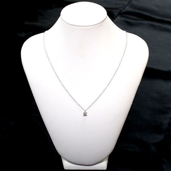 Tiffany & Co Stud 032ct F-vvs1-3ex Diamond Necklace Pt950