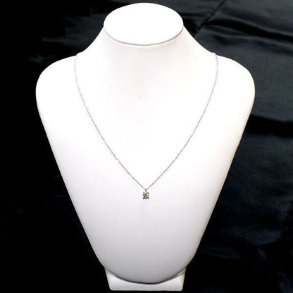 Tiffany & Co Stud 032ct F-vvs1-3ex Diamond Necklace Pt950