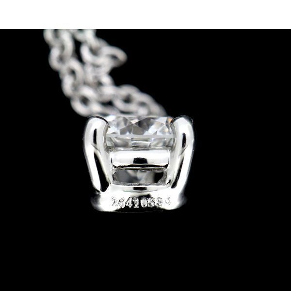 Tiffany & Co Stud 032ct F-vvs1-3ex Diamond Necklace Pt950