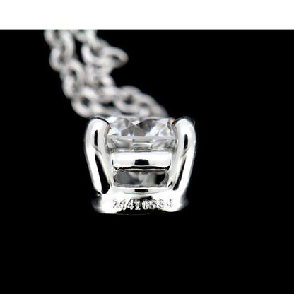 Tiffany & Co Stud 032ct F-vvs1-3ex Diamond Necklace Pt950