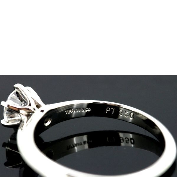 Tiffany & Co Solitaire 061ct Diamond Ring E-vvs2 Pt950