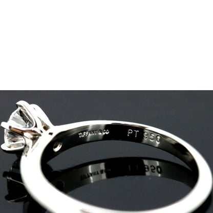 Tiffany & Co Solitaire 061ct Diamond Ring E-vvs2 Pt950