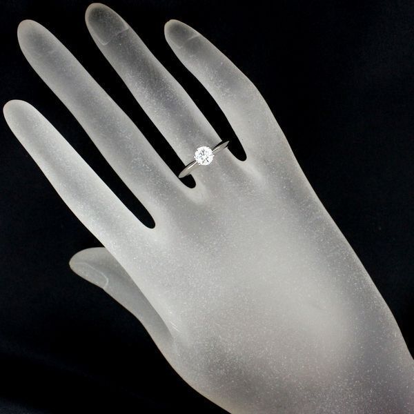 Tiffany & Co Solitaire 061ct Diamond Ring E-vvs2 Pt950