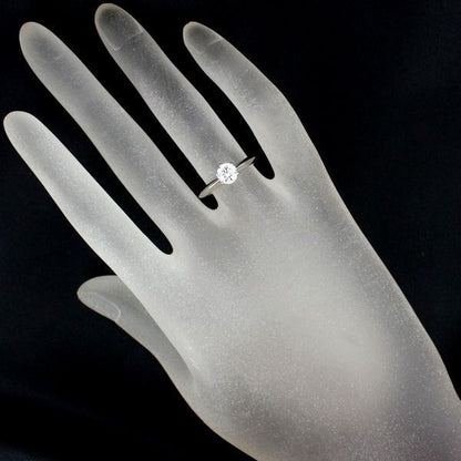 Tiffany & Co Solitaire 061ct Diamond Ring E-vvs2 Pt950