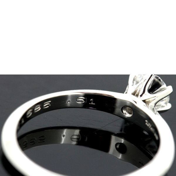 Tiffany & Co Solitaire 061ct Diamond Ring E-vvs2 Pt950