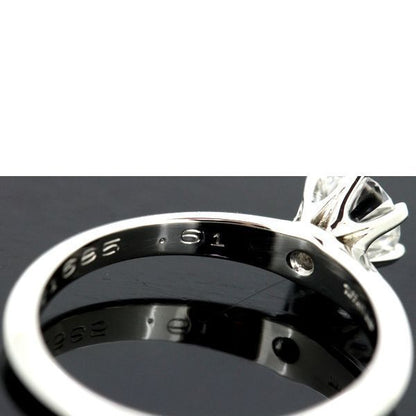 Tiffany & Co Solitaire 061ct Diamond Ring E-vvs2 Pt950
