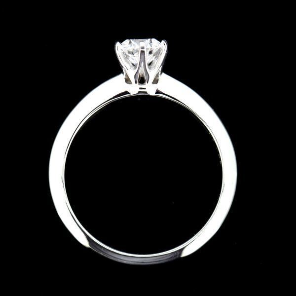 Tiffany & Co Solitaire 061ct Diamond Ring E-vvs2 Pt950