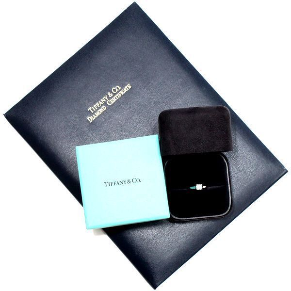 Tiffany & Co Lucida 064ct H-vvs1 Diamond Ring Pt950