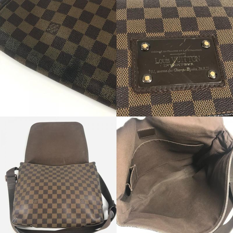 Louis Vuitton Shoulder Bag Brooklyn MM Brooklyn MM N51211 Damier Canvas Ebène