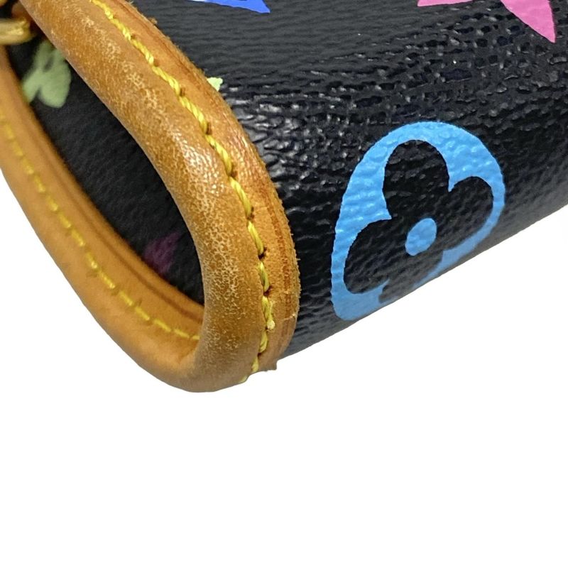 Louis Vuitton Handbag Monogram Multicolor Shirley M40050 Noir Black Leather